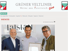 Tablet Screenshot of gruener-veltliner.de